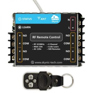 ریموت کنترل رادیویی 4 کانال کد لرن